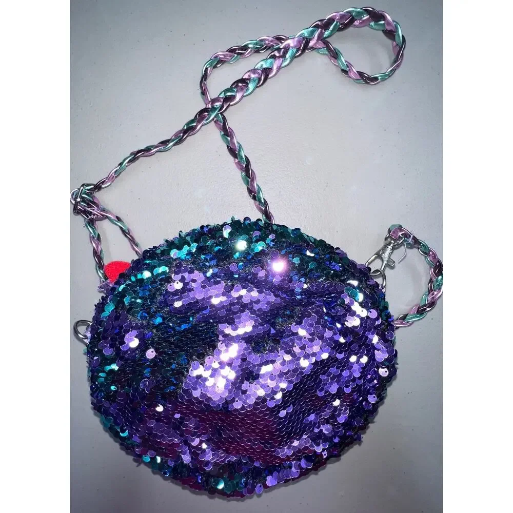 TY Owl crossbody Purse Reversible Sequins